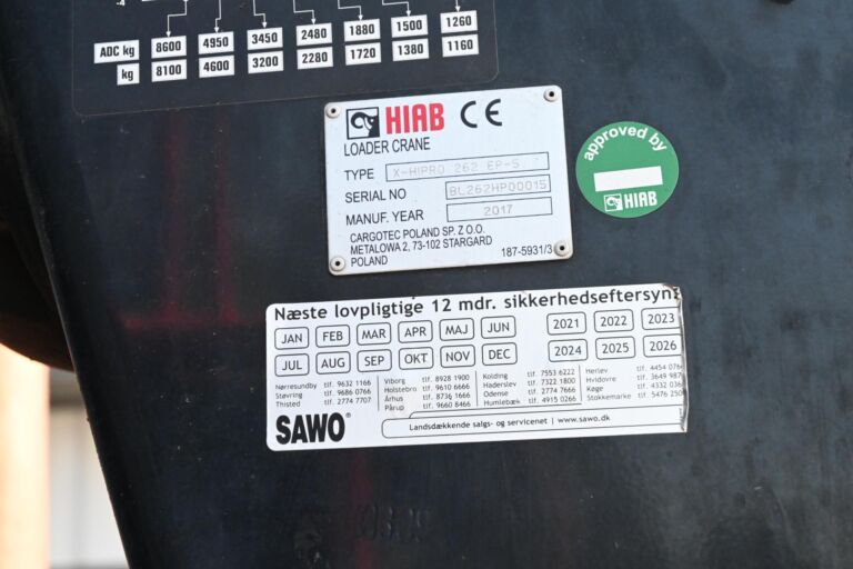 Volvo FM500 8x4*4 HIAB 262 Nosturilla