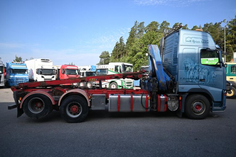 Volvo FH660 6x2 nosturi ja vaijeriauto