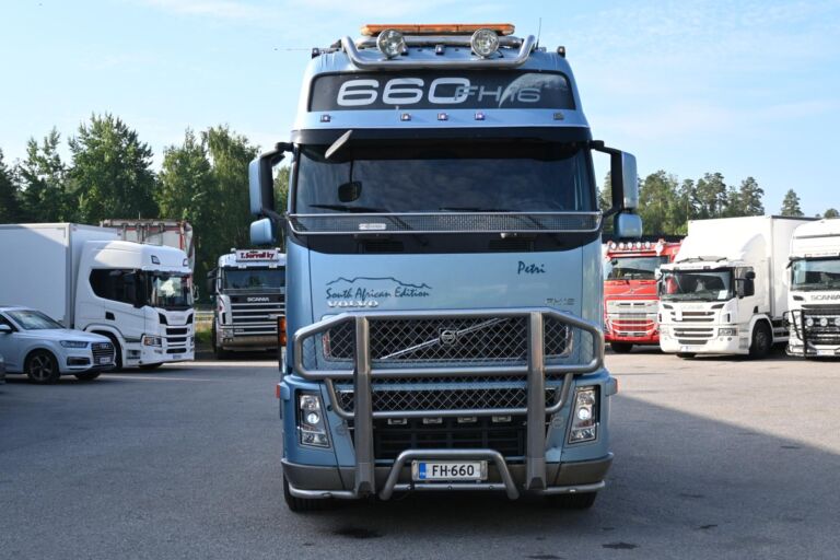 Volvo FH660 6x2 nosturi ja vaijeriauto