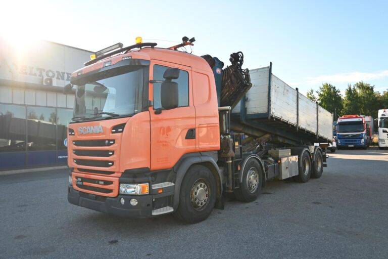 Scania G490 8x4 Nosturi & Koukkuauto