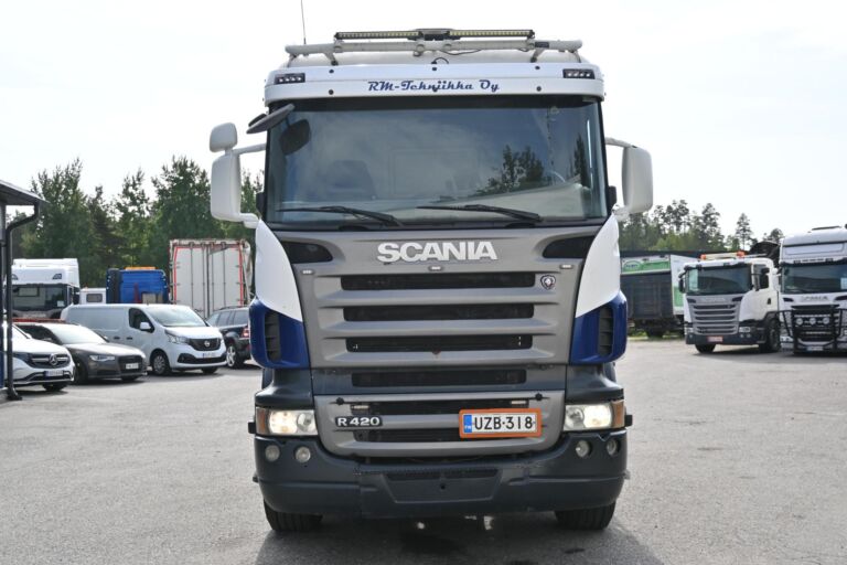 Scania R420 8x4 vaihtolava-auto