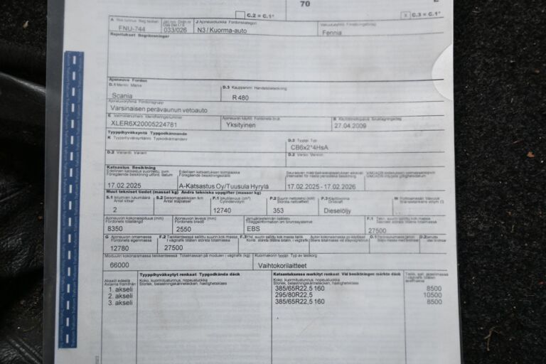 Scania R480 6x2*4 502tkm