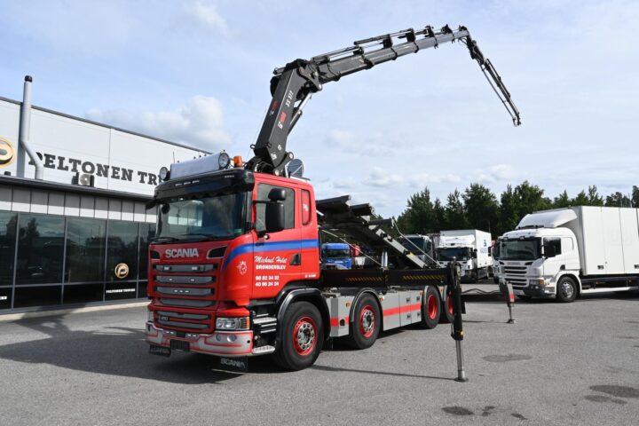 Scania R450 8×2 HIAB 377 & Jibb