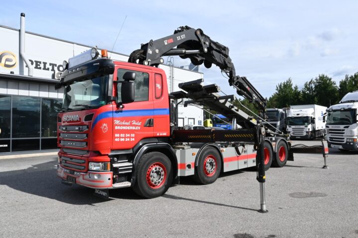 Scania R450 8×2 HIAB 377 & Jibb